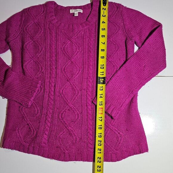 Tucker + Tate Girls Cozy Crewneck Sweater Pink Knit Pullover XL Long Sleeve - Picture 7 of 7
